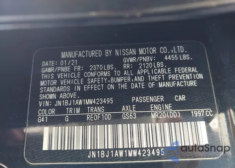 2021 Nissan Rogue Sport S Awd Xtronic Cvt from USA, damaged, VIN JN1BJ1AW1MW423495